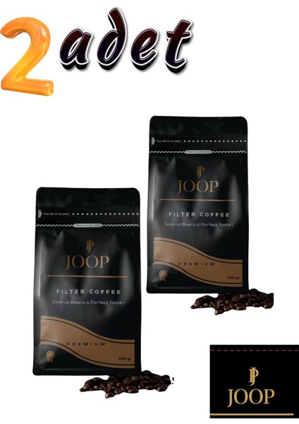Coffee Premium Filtre Kahve %100 Arabica Yumuşak Içim Aromatic 250 gr x 2 Adet