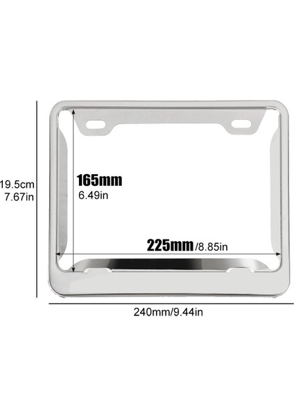 Motosiklet Plaka Çerçevesi Numarası El Tutamağı Kapağı Koruma Ispanya Moto Evrensel (Yurt Dışından) fırsatları