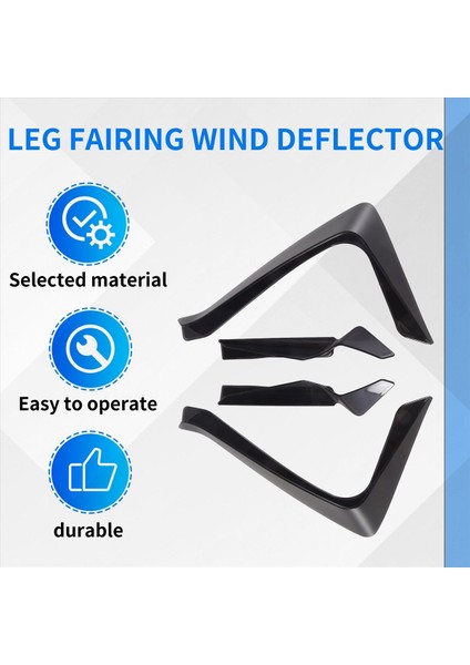 Motosiklet Aksesuarları Hava Deflector Honda X-Adv 750 Bacak Fairing Rüzgar Deflektörü Yan Cam Duman Gri (Yurt Dışından) fırsatları