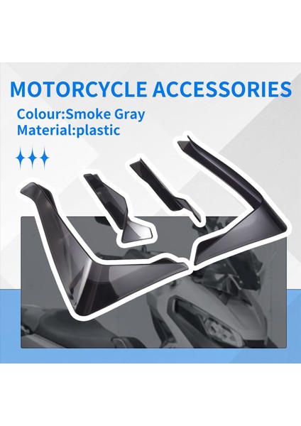 Motosiklet Aksesuarları Hava Deflector Honda X-Adv 750 Bacak Fairing Rüzgar Deflektörü Yan Cam Duman Gri (Yurt Dışından) indirimleri