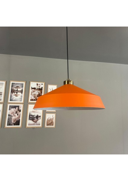 Lema Turuncu Tekli Avize Lale Başlık Sarkıt Lamba Restoran Cafe Salon Avizeleri modelleri