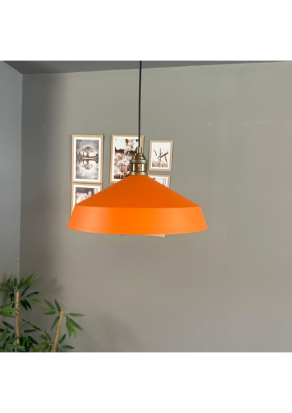 Lema Turuncu Tekli Avize Lale Başlık Sarkıt Lamba Restoran Cafe Salon Avizeleri fırsatları