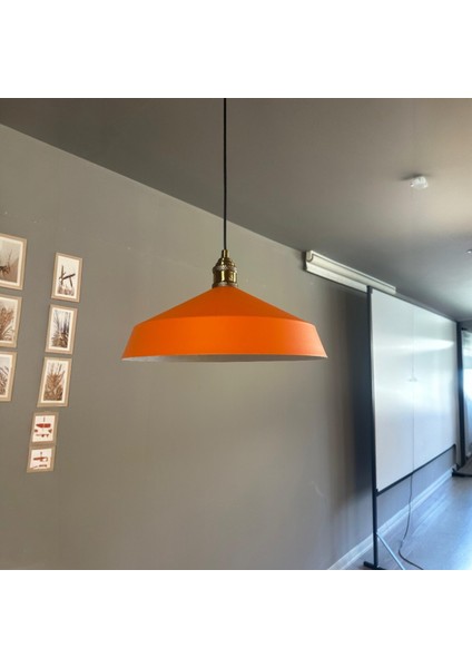 Lema Turuncu Tekli Avize Lale Başlık Sarkıt Lamba Restoran Cafe Salon Avizeleri indirimleri