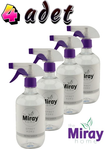 Beyaz Sabun Oda Kokusu 500 ml x 4 Adet