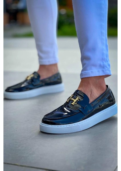 KB-027 Kuback Bağcıksız Siyah Rugan H Günlük Erkek Ayakkabı fırsatları