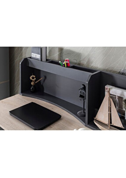 Thor Genç Odası Takımı 5 Parça Gri Yonga Levha Malzeme ile Şık ve Fonksiyonel