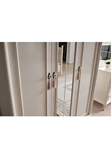 Simba Genç Odası Takımı 3 Kapılı Gardırop Karyola Çalışma Masası Komodin Beyaz