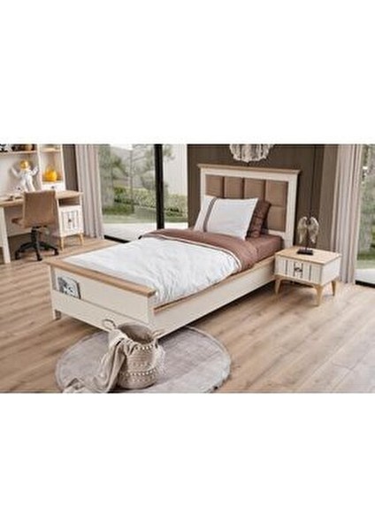 Nobel Genç Odası Takımı Yonga Levha Malzemeden 4 Parça Modern Tasarım