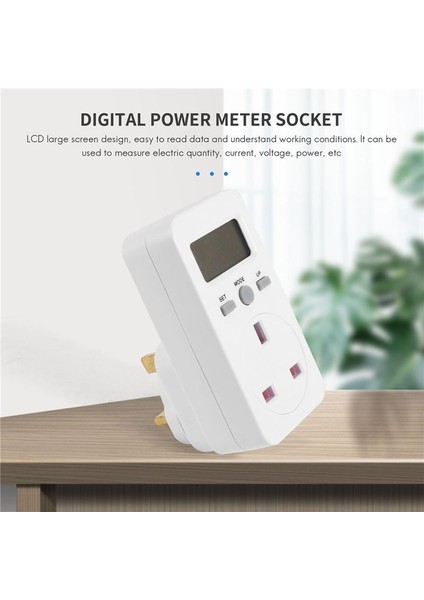 Güç Ölçer Tak-Çıkar Priz Elektrik Wattmetre Enerji Monitörü Ingiltere Fişi (Yurt Dışından) modelleri