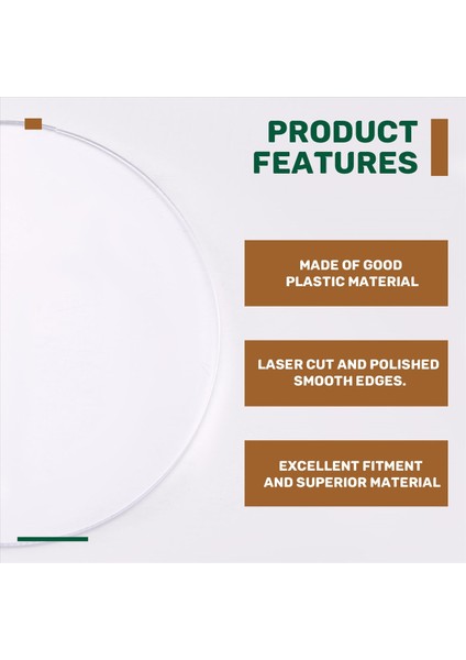 Şeffaf 3mm Kalınlığında Ayna Akrilik Yuvarlak Disk Çap: 100MM (Yurt Dışından) indirimleri