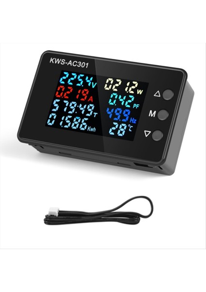 Dijital Ekranlı Akım Voltmetresi 50-300V Ac Wattmetre Ac 20A (Yurt Dışından) modelleri