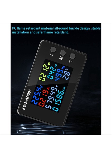 Dijital Ekranlı Akım Voltmetresi 50-300V Ac Wattmetre Ac 20A (Yurt Dışından) fırsatları