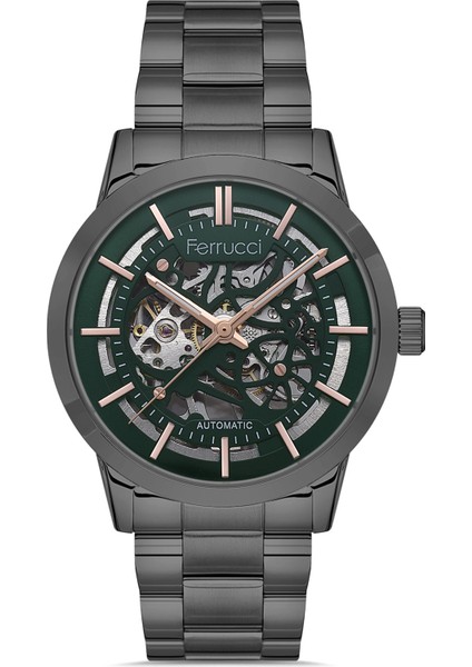 Erkek Çelik Kordon Otomatik Kol Saati Çelik Kasa Su Geçirmez Pilsiz Fonksiyon