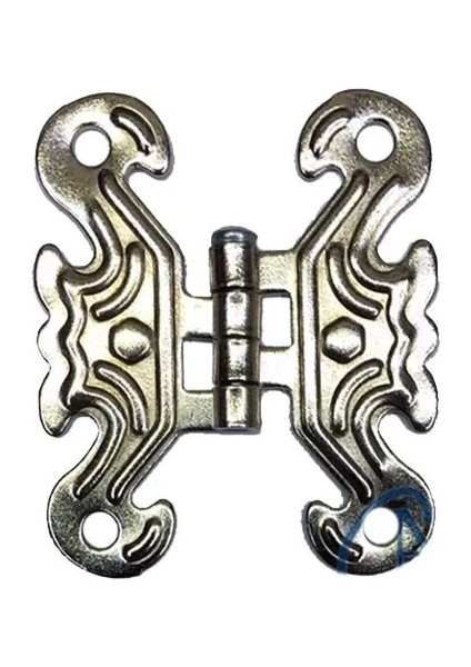 Buğz Dekoratif Sac Kelebek Menteşe - Küçük, Nikel, 100 Adet