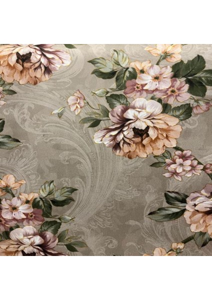 Döşemelik Kumaş-Yıkanabilir Kumaş-Çiçek Desenli Koltuk Kumaşı