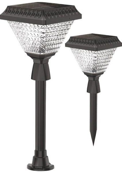 Buğz Noas YL74 1130 S Solar Kazıklı Bahçe Armatür 30W 6400K Beyaz Işık