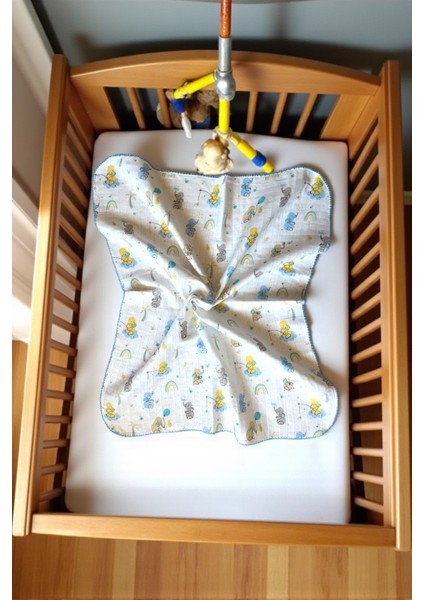 Minika Çok Amaçlı Müslin Örtü Iki Fil 80 x 90 cm