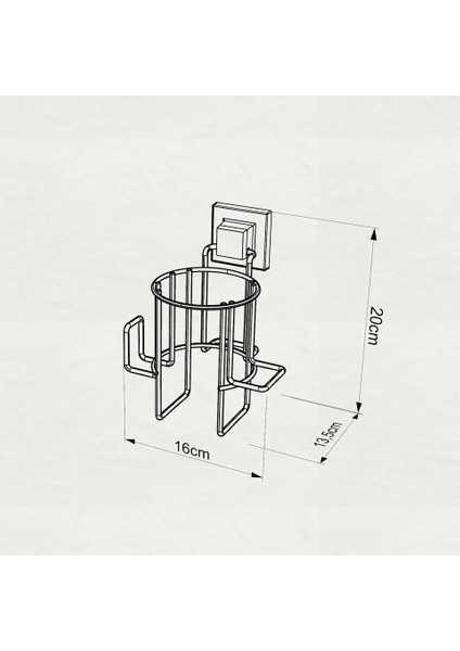 Saç Kurutmalık Askısı Paslanmaz Easyfix Yapışkanlı Siyah modelleri