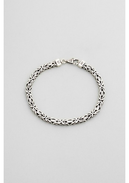 Gladius Gücü Oksitli Gümüş Erkek Kral Zincir Bileklik