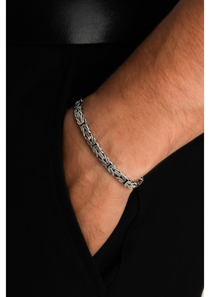 Gladius Gücü Oksitli Gümüş Erkek Kral Zincir Bileklik fiyatları