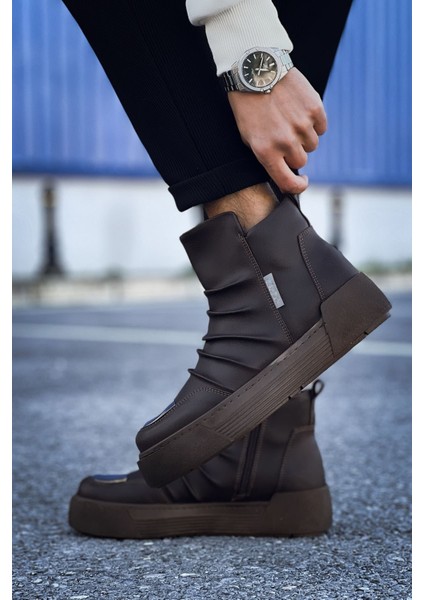 MN113 - Crt Swat Erkek Bot Kahve