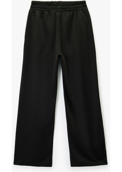 Biyeli Beli Lastikli Geniş Paça Spor Eşofman Altı fiyatları