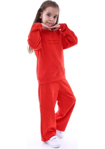 Kyex Kız Çocuk Alt Üst Kaşkorse Pamuklu Eşofman Takımı