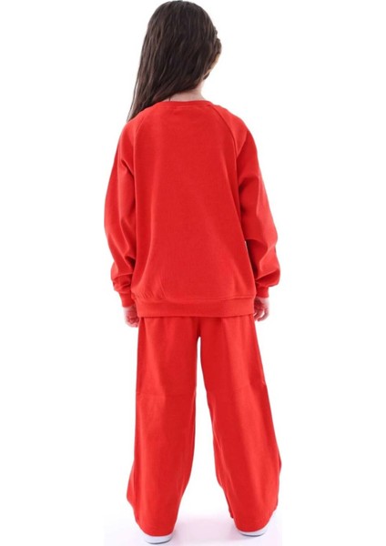 Kyex Kız Çocuk Alt Üst Kaşkorse Pamuklu Eşofman Takımı fırsatları