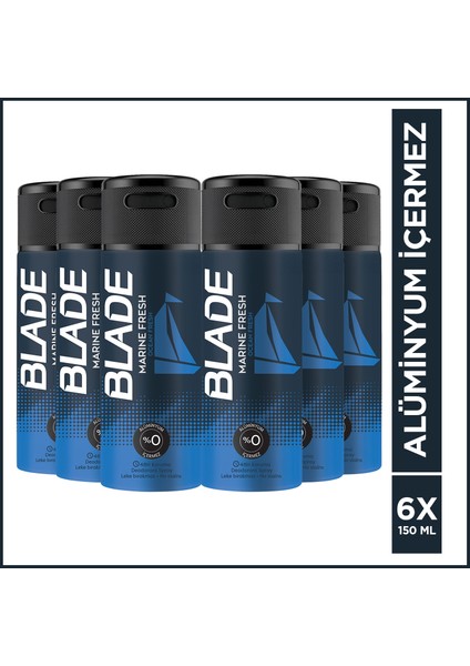 Marine Fresh Deodorant 150ml*6 Adet