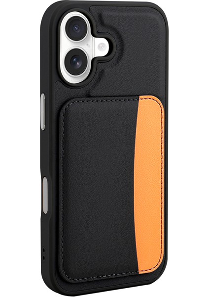 iPhone 17 Kılıf Kartlıklı Şık Silikon Kapak Ryc / X-Kart