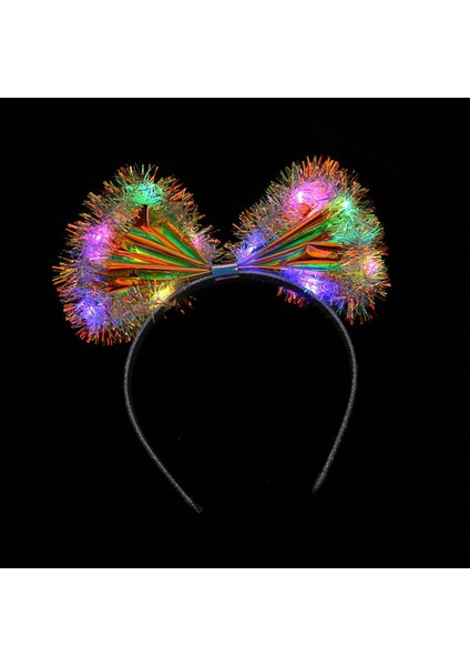 Işıltılı Fiber Fiyonk Gece Tacı Işıklı Ledli Eğlence Tacı 1 Adet 20 x 21 cm indirimleri
