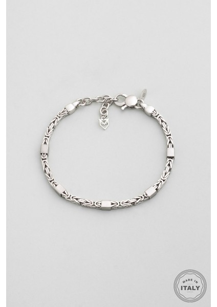 Janus Italyan Gümüş Erkek Zincir Bileklik