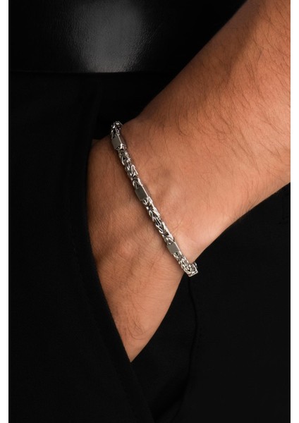 Janus Italyan Gümüş Erkek Zincir Bileklik fiyatları