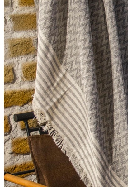 I?kili Krem-Gri Koltuk Örtüsü %100 Pamuk fiyatları