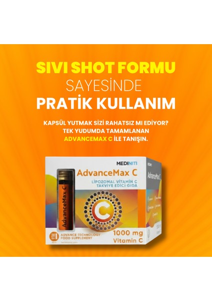 Lipozomal C Vitamini 10 ml x 20 Shot