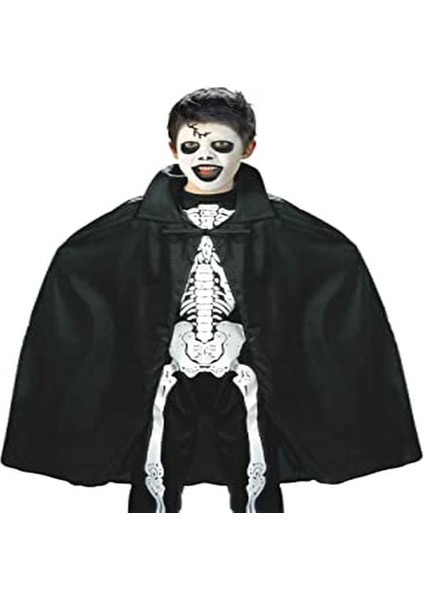 Siyah Renk Yakalı Halloween Pelerini 90 cm fırsatları