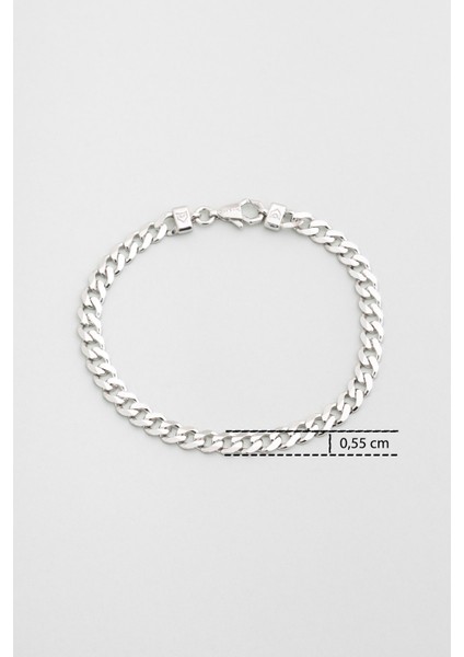 Kronos Gümüş Erkek Zincir Bileklik modelleri