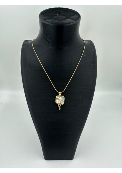 Çelik Gold Halka Zincir Kolye – Zarif ve Şık Tasarım (45-50 Cm)