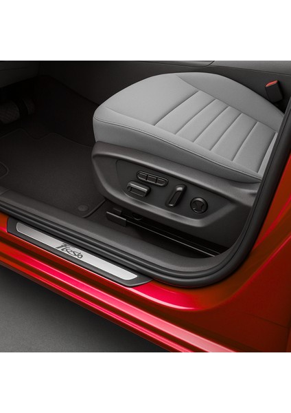 F. Fiesta Mk5 2001-2008 Modeller Krom Kapı Eşiği 4 Parça Paslanmaz Çelik Abs Çerçeve Uyumlu fiyatları