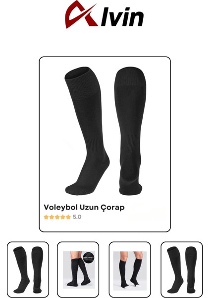 Voleybol Spor Seti - Dizlik, Elik, Saç Bandı, Bilek Havlusu Ve Uzun Çorap İle Tam Takım