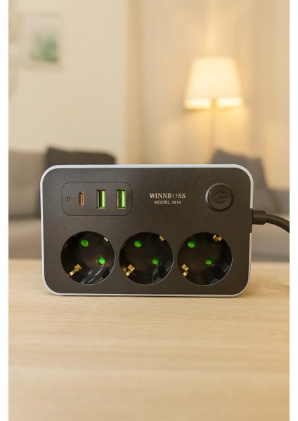 Wınnboss 3 Type-C + USB Termal Akım Korumalı Uzatma Kablosu – Model 3414 fırsatları