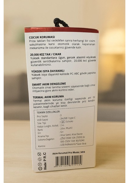 Wınnboss 3 Type-C + USB Termal Akım Korumalı Uzatma Kablosu – Model 3414 indirimleri