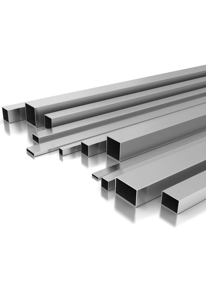 Paslanmaz Çelik Profil | 1 Metre | Krom Kutu Profil | 304 Kalite Çelik