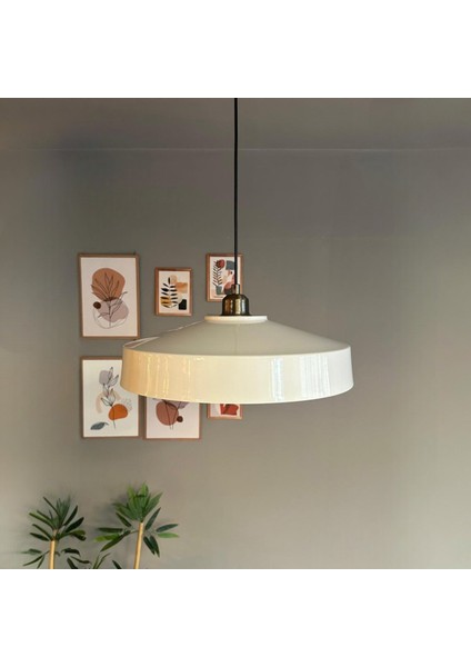 Açe Beyaz Tekli Eskitme Yarım Lale Başlık Avize Retro Sarkıt Ofis Showroom Salon Mutfak Avizeleri fiyatları