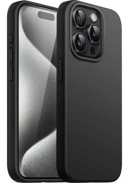 Happy 15 Promax Uyumlu Içi Kadife Lansman Silicone Kılıf Şok Emici Full Kasa Koruma Sağlayan Kılıf Siyah