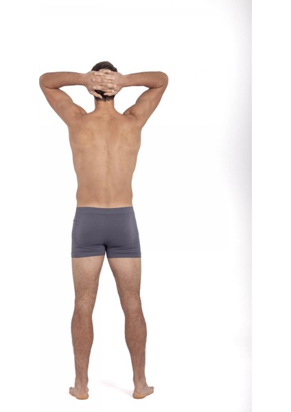 Oıl Company Buğz Esnek Nefes Alabilir Rahat Kumaş Pamuklu Likrali Erkek Gri Boxer Terletmez fiyatları
