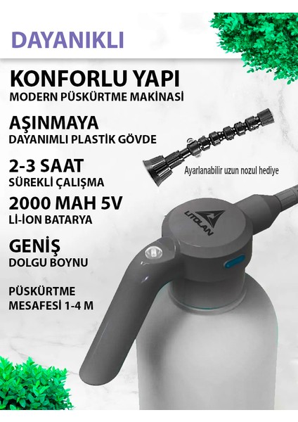 3 Lt. Şarjlı Püskürtücü, Zirai Ilaçlama, Sulama Elektrik Pompası fiyatları