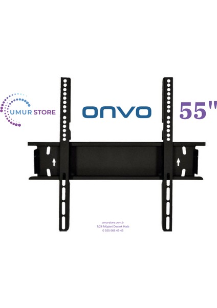 55OVF9250UQ 55" 140 Ekran Uyumlu LCD LED Tv Sabit Duvar Askı Aparatı