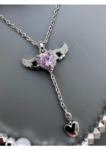 Sevgi Meleği Kolye Bilezik Seti Çelik fırsatları