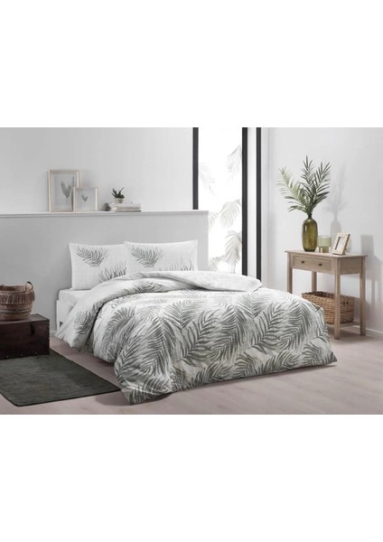 Buğz Taç Çift Kişilik Ranforce Nevresim Takımı Lenora Yeşil